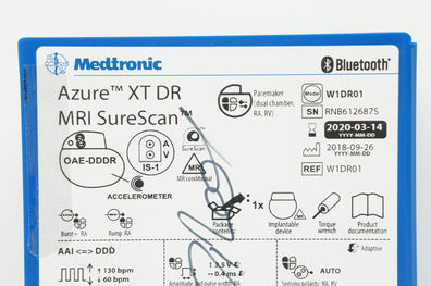 Medtronic W1DR01 Azur XT DR MRI SureScan (x)